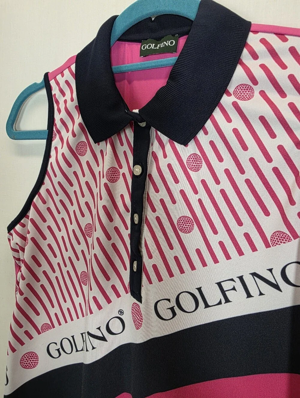 Golfino Matching Golf Set Pink Sleeveless Polo Shirt & Skort Set Size 10